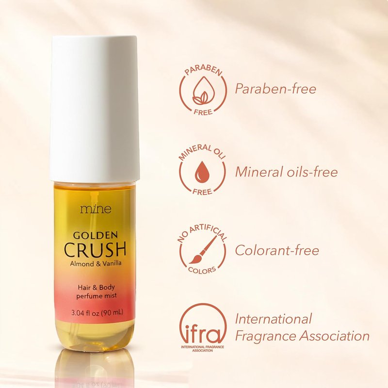 Hair & Body Perfume Mist - Almond Vanilla Scent, Long Lasting Fragrance | 3.04 oz Gift for Women