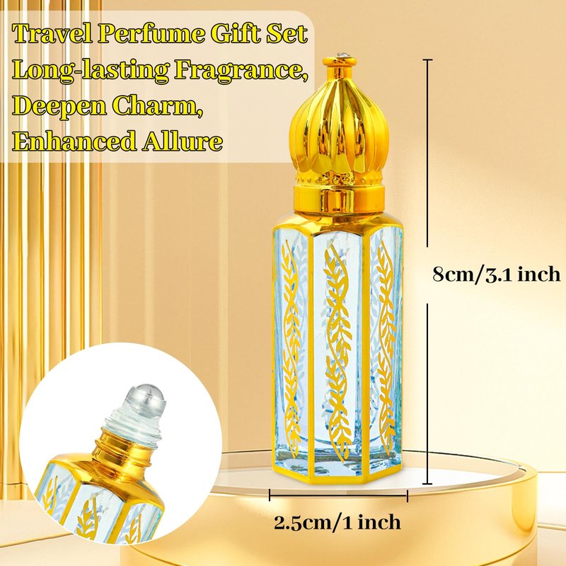 MR.A 3Pack Arabian Perfume for Women, Arabic Long Lasting Perfume Oil Rollerball, Luxury Arab Parfume Oil, Soft Parfume Arabe Roller On Sky Blue, Eau de Parfum Women