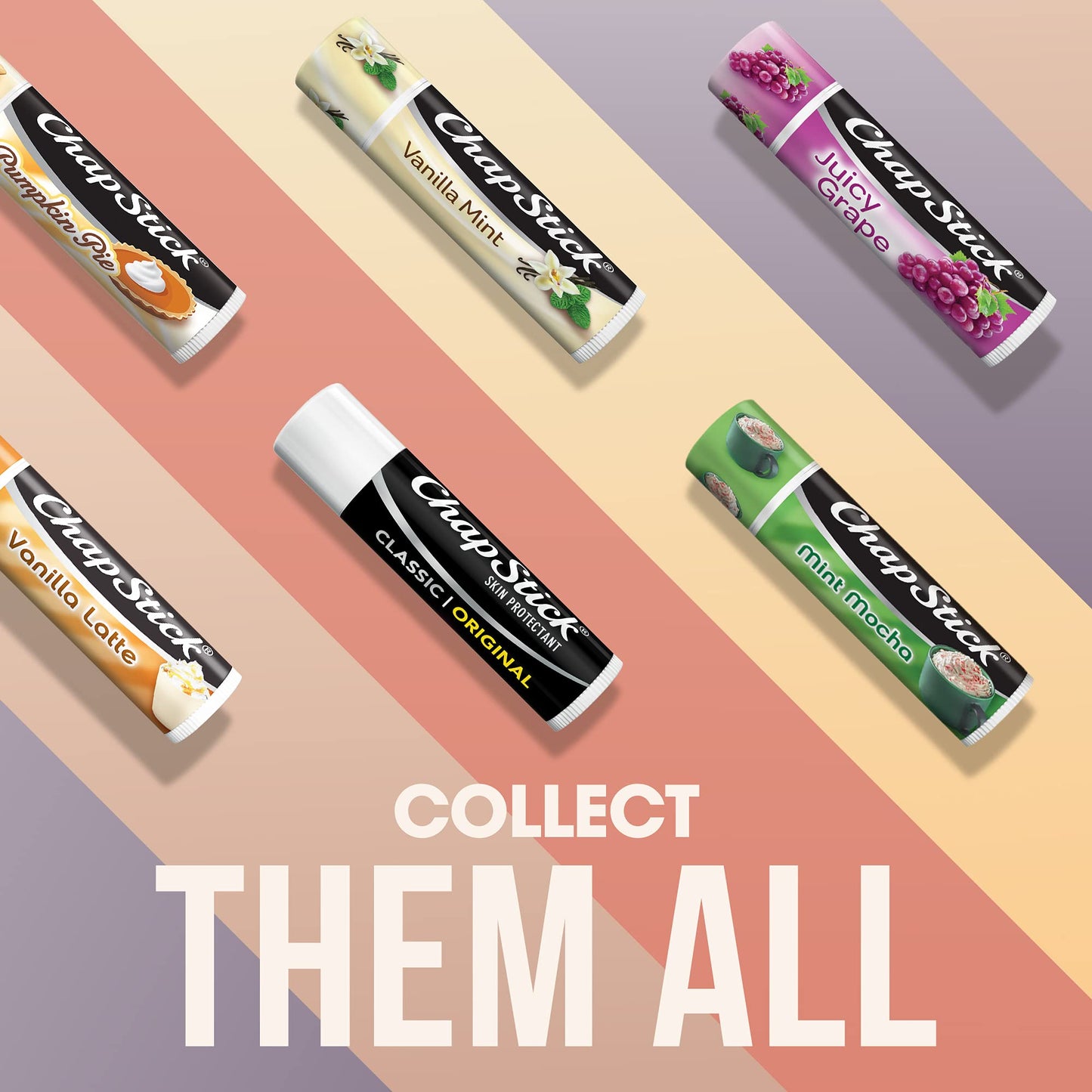 ChapStick Classic Original Lip Balm – Moisturizing Lip Care for Dry, Cracked Lips, 0.15 Oz Ea