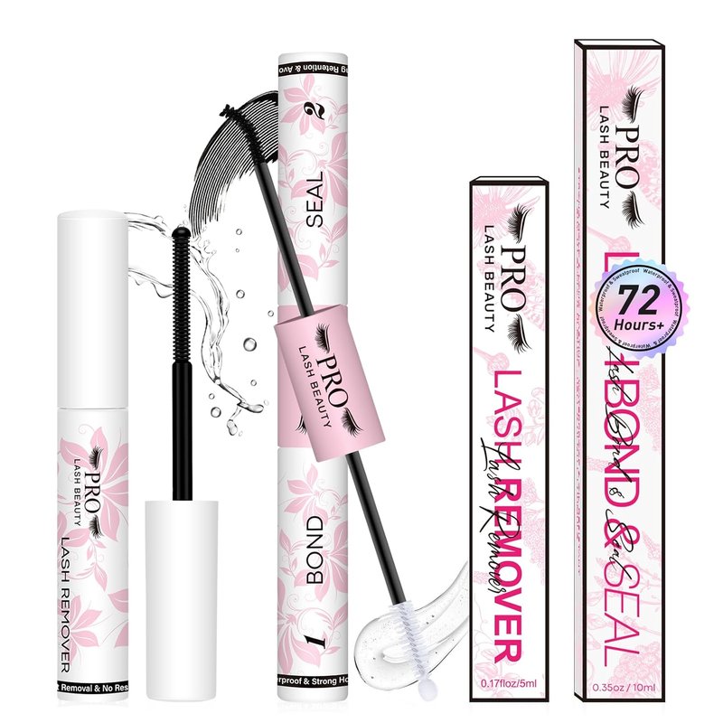 LashBeauty Lash Cluster Glue Kit - Waterproof Bond & Seal with No Residue | Long-Lasting 7 Days