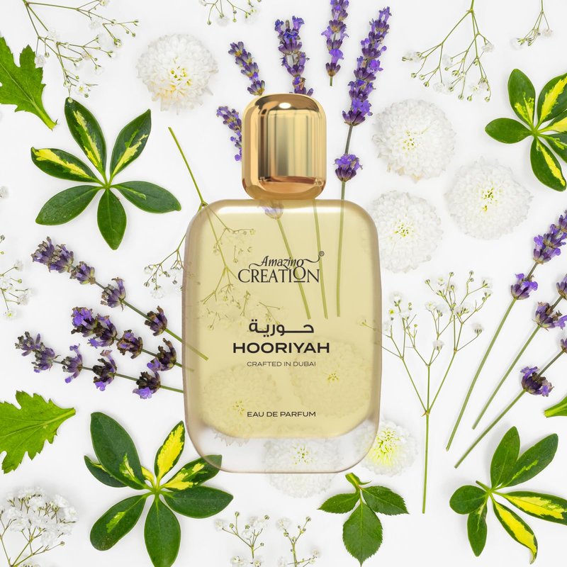 Amazing Creation Hooriyah Eau De Parfum, Floral Amber Fragrance for Women, 3.4 FL OZ / 100ml