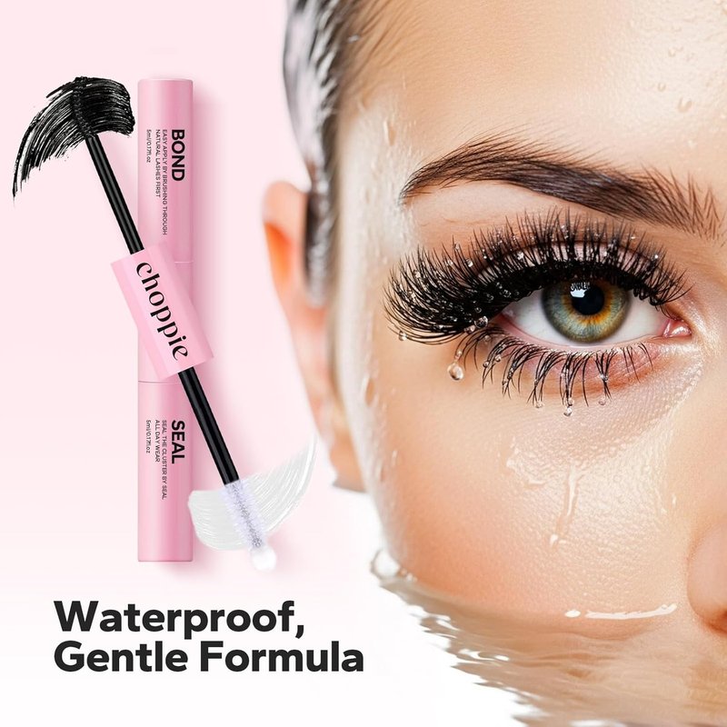 Choppie Lash Cluster Glue - 2-in-1 Super Strong Hold | Quick Drying Waterproof Adhesive (0.17 fl. oz)