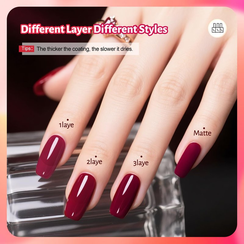 12 PCS Pink Nail Polish Set - 10 Vibrant Colors + 2 Base & Top Coats | Fast Drying, Long Lasting 5ML