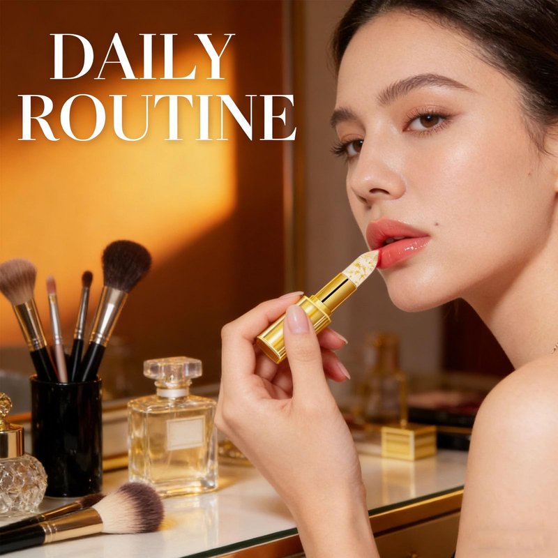 kdlgjdv Areliaa Lipstick, Long Lasting 24 Hours Moisturizing Glossy Shine Lip Gloss, Transferproof Color Changing Lip Stick, Clear Lipstick That Changes Color with Ph for Women (1)