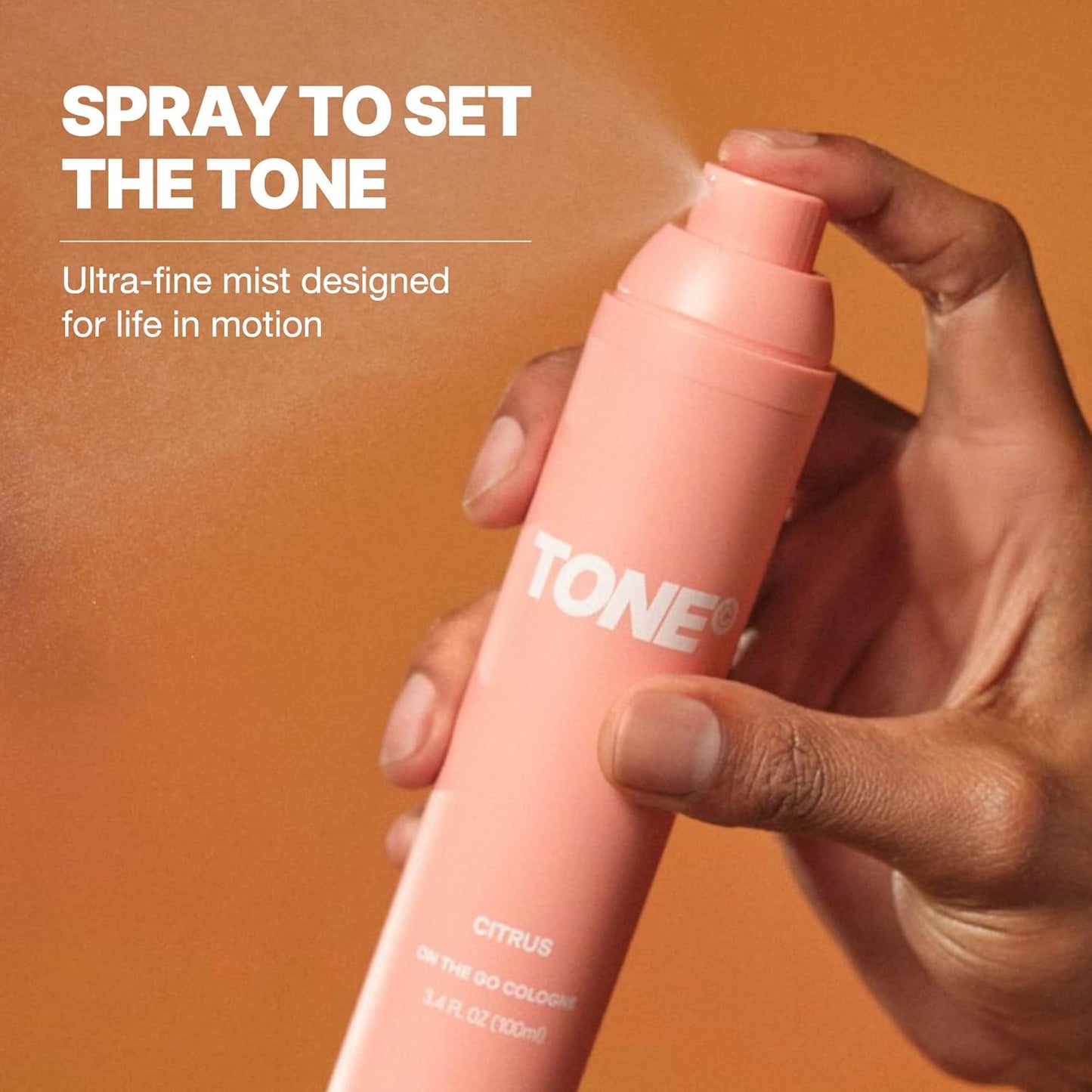 TONE Cologne - Multi-Layered Citrus Fragrance for Men & Women | Long-Lasting Travel Size 3.4 fl oz