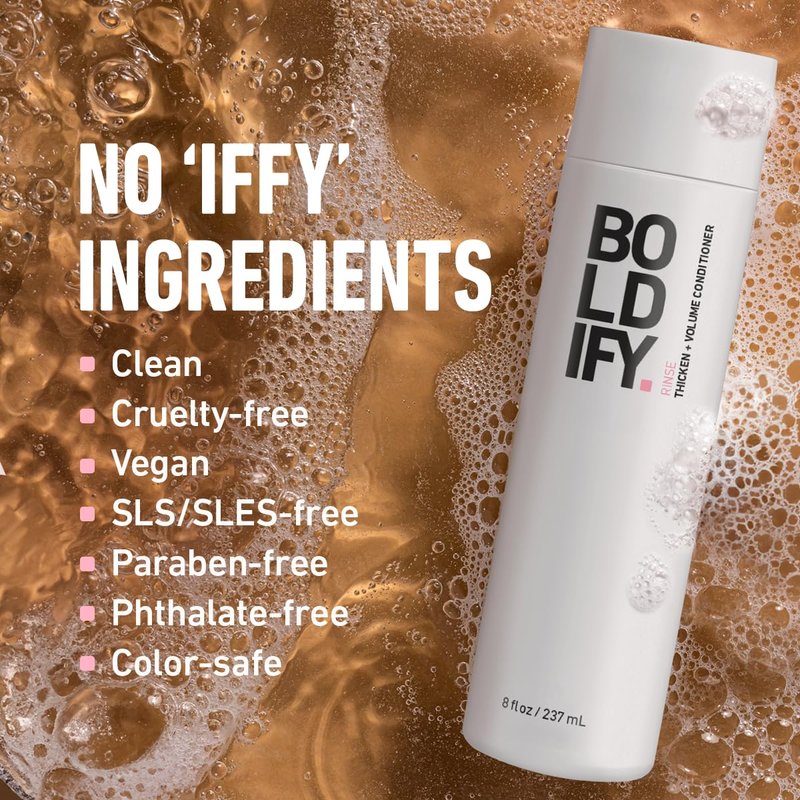 Boldify Thicken Volume Conditioner - Ultimate Biotin Formula for Hair Thickening & Nourishment | Ideal for Fine or Oily Hair