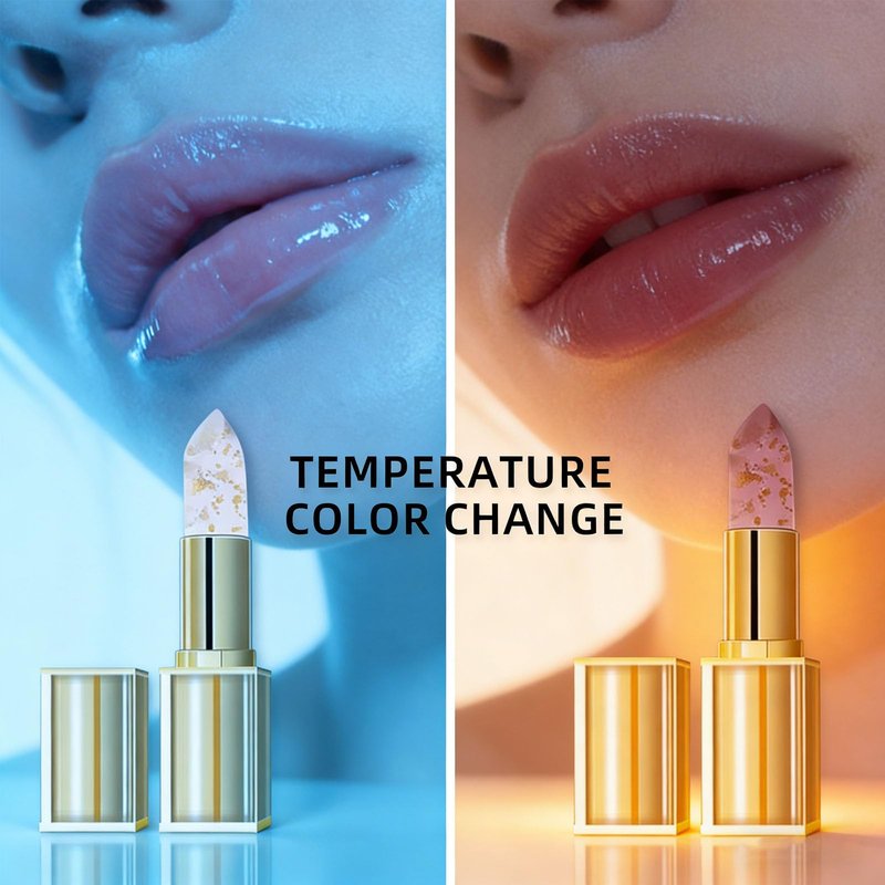 kdlgjdv Areliaa Lipstick, Long Lasting 24 Hours Moisturizing Glossy Shine Lip Gloss, Transferproof Color Changing Lip Stick, Clear Lipstick That Changes Color with Ph for Women (1)