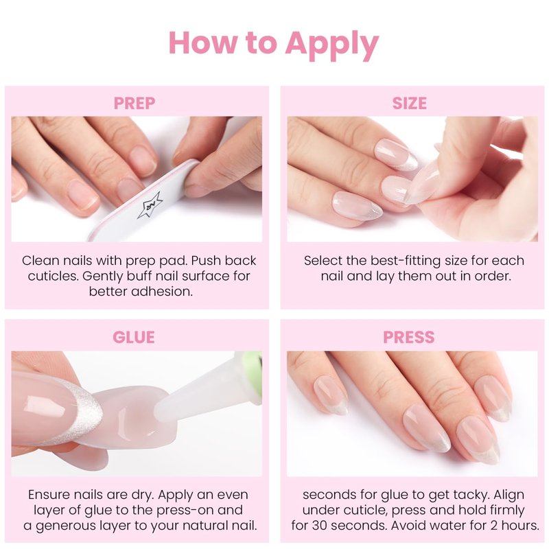 Nail Reformation Press On Nails, Treasure Lines | Short Almond Fake Nails in Jade Green with Jewel Gold Accents in Glossy Finish, Reusable Stick On Nails in 16 Sizes - 32 Nail Kit for Women Gifts