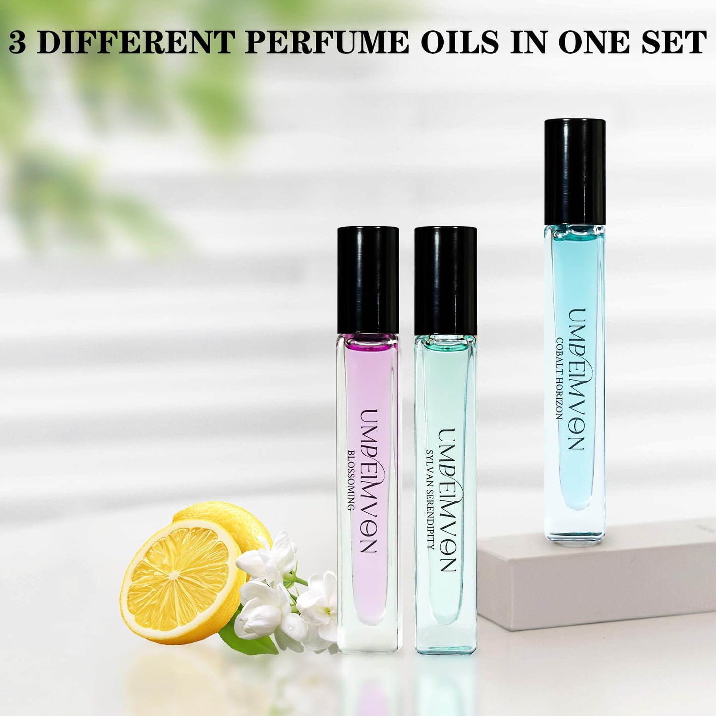 Umpeimvon Perfume Oil Roll On Perfume, Unisex Long Lasting Body Oil, Scent from Flora and Nature, Travel Size 0.33 Fl. Oz
