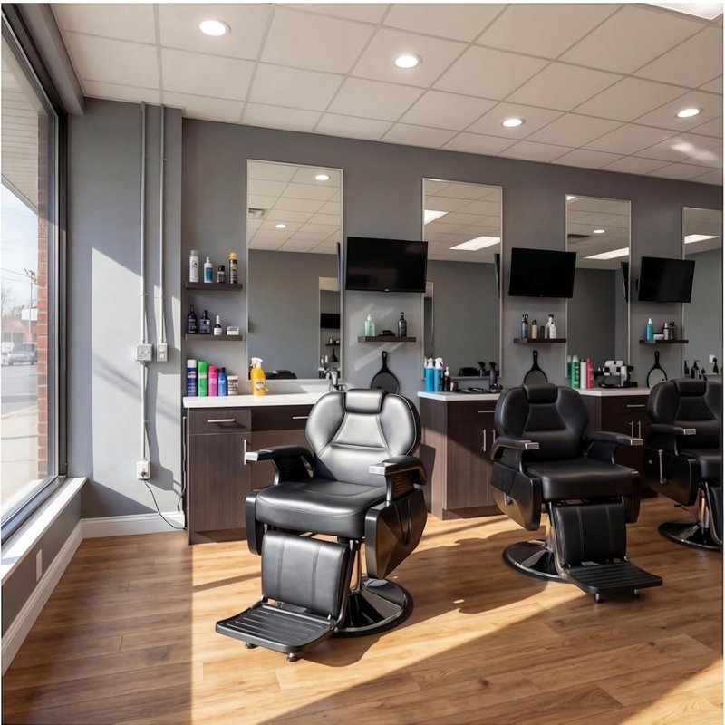 Artist Hand Hydraulic Barber Chair - 21" Wide Styling Chair for Salon | 450 LBS Capacity, 135° Recline, Black