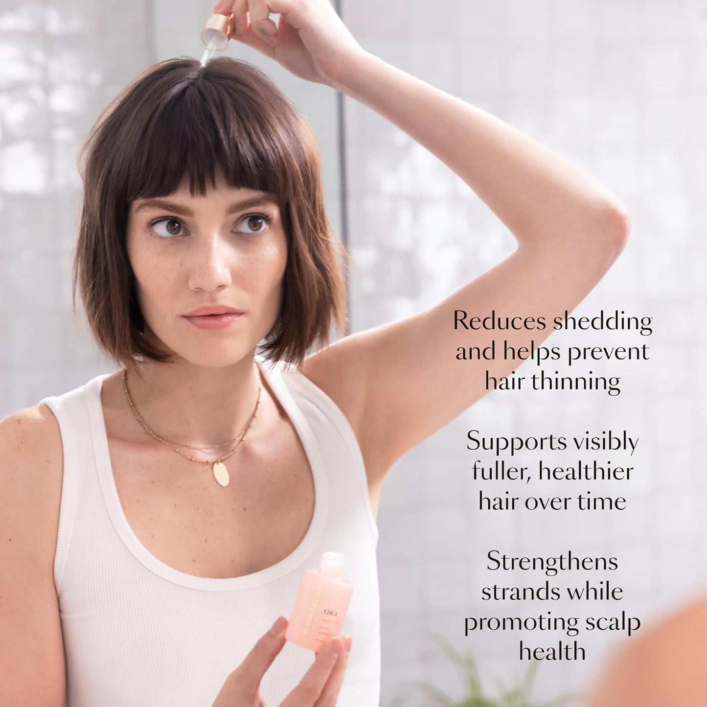 VEGAMOUR GRO Hair Serum - Thicker, Fuller Hair in 90 Days | Non-Oily, Vegan, Bergamot Scent