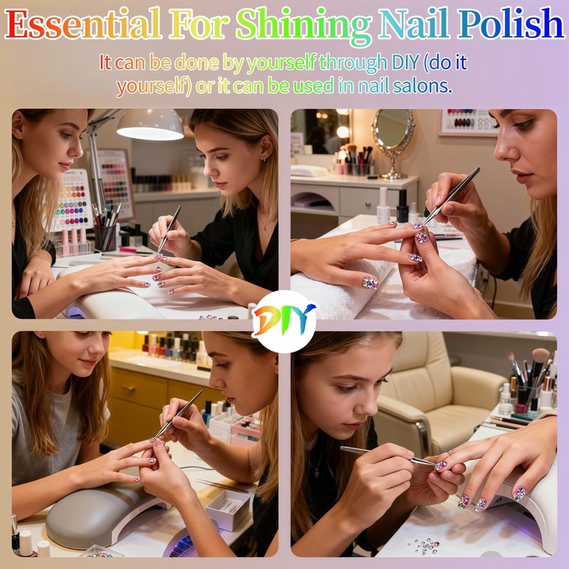 40000 Pcs Jelly Rhinestones for Bedazzling & Nail Art - 3mm Multicolor Flatback Gems, Includes B7000 Glue, Tweezers & Pen - DIY Bedazzler Kit for Diamond Art, Jewelry Making, Crafts (24000 pcs)