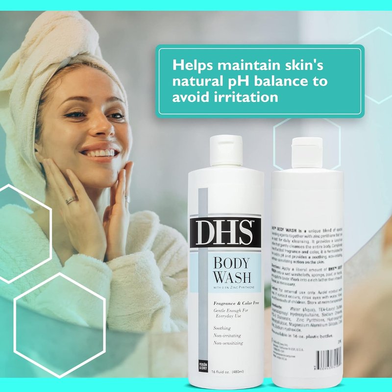 DHS Body Wash - Refreshing Cleanser for All Skin Types | 16 fl. oz.