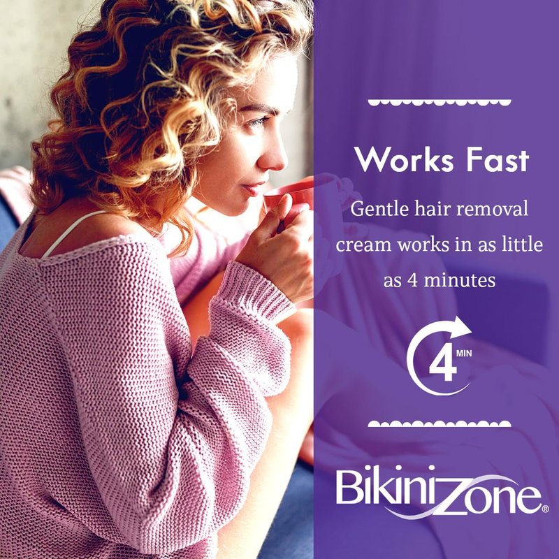 Bikini Zone Crème Hair Remover for Intimate Areas, 2 Oz, 1 Pack