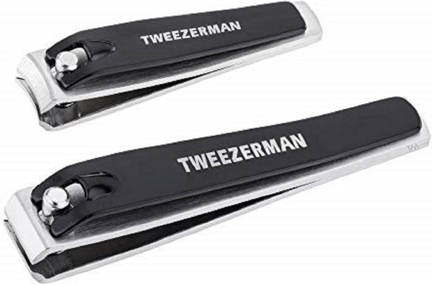 Tweezerman Stainless Steel Nail Clipper Set - Precision Fingernail & Toenail Care Tools