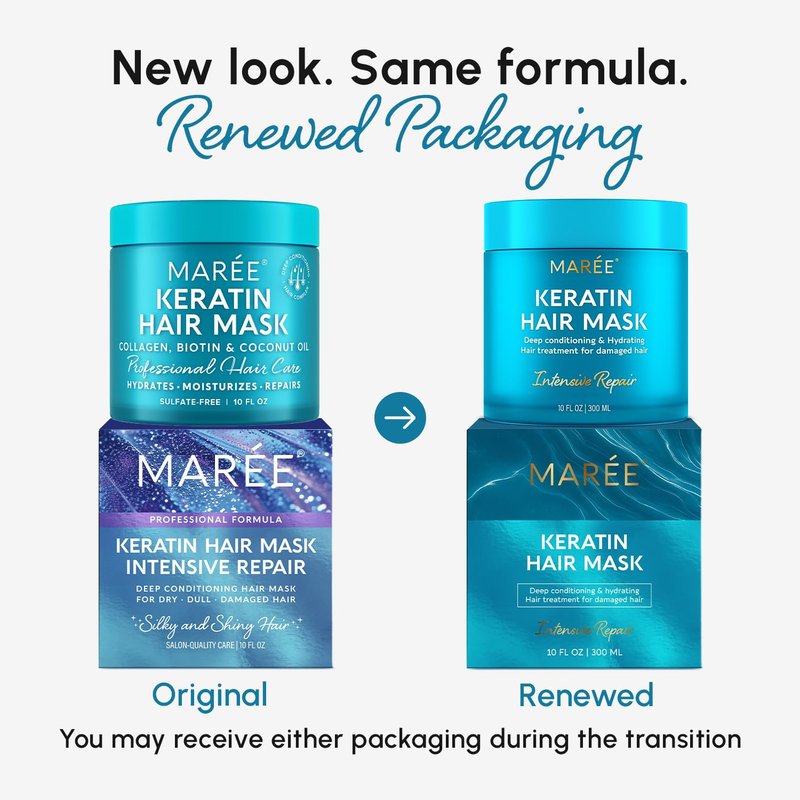 Deep Conditioning Hair Mask | Keratin Treatment for Damaged Hair – Hydrating & Repairing – Ideal for Dry, Curly Hair