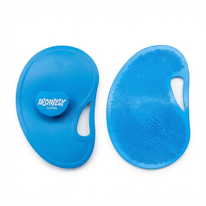 Insanely Clean Silicone Body Scrubber for Men, Premium Exfoliating Shower Scrubber with Soft Silicone Bristles, Hygienic Loofah Alternative, Non-Slip Grip, for All Skin Types