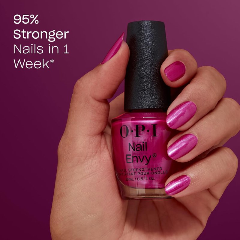 OPI Nail Envy Nail Strengthener - Clear & Opaque Crème Treatment for Weak, Thin Nails