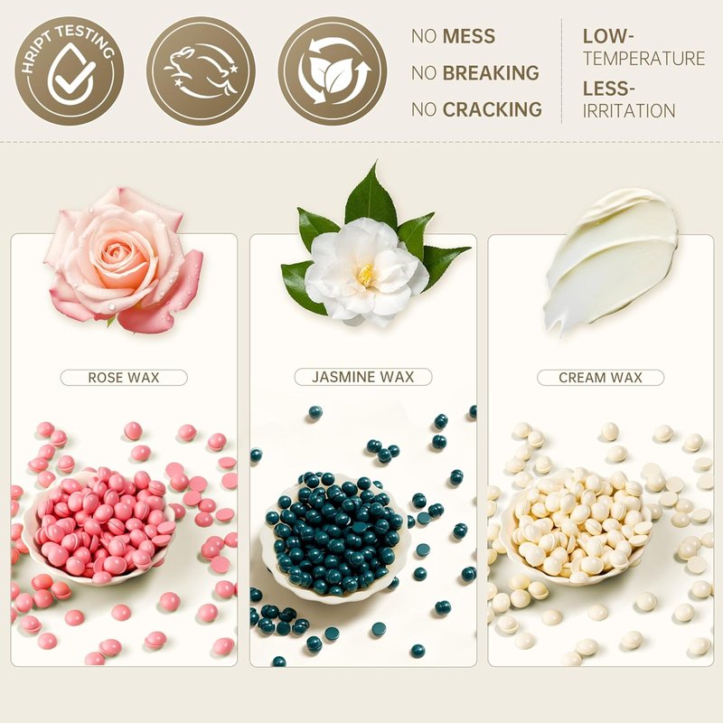 Lifestance Brazilian Bikini Wax Beads - 300g Hard Wax for Smooth Hair Removal | Ideal for Face & Body