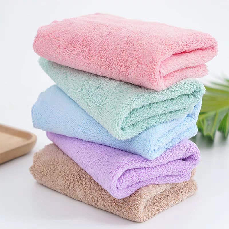 Premium Coral velvet Washcloths Set-5 Pack, Ultra Soft & Highly Absorbent Face Towels for Bath, Spa & Gym, Soft Feel Fingertip Towels Quick Drying Microfiber Hand Towel 29.5” x 13.8”Large Wash Cloths.