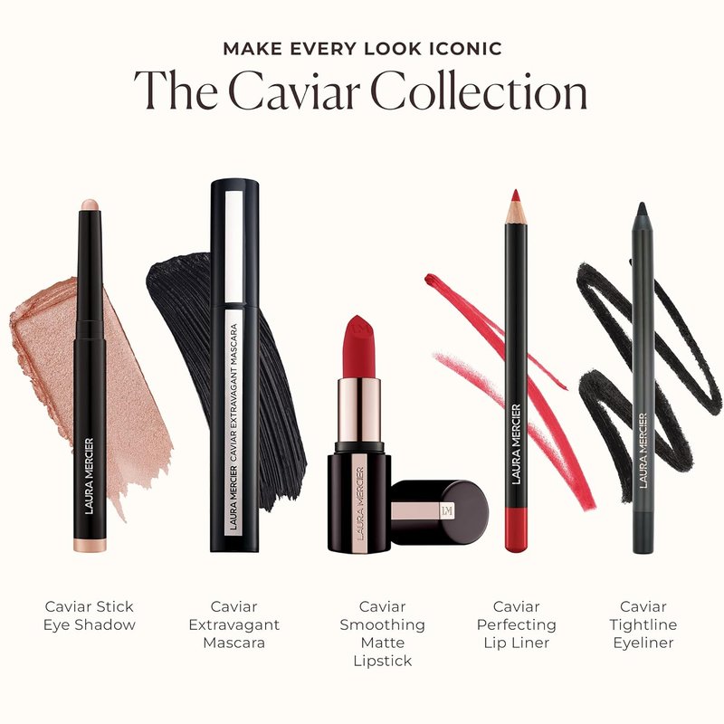 Laura Mercier Caviar Stick Cream Eyeshadow: Shimmer and Matte Finishes, 24HR Wear, Long Lasting, Rich Color, Easily Blendable and Buildable, Waterproof, Hyaluronic Acid Infused