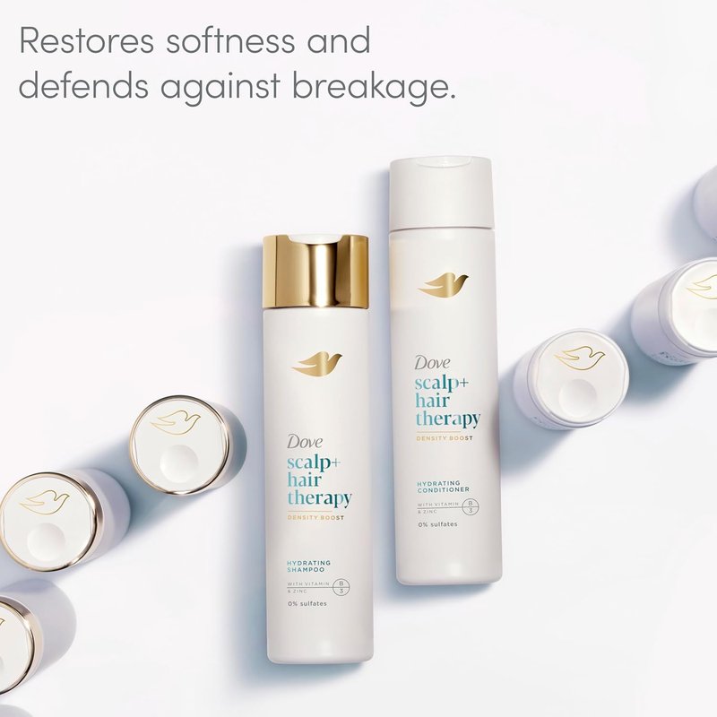 Dove Density Boost Hydrating Conditioner - Scalp Therapy for Dry Hair with Vitamin B3 & Zinc | 9.25 oz