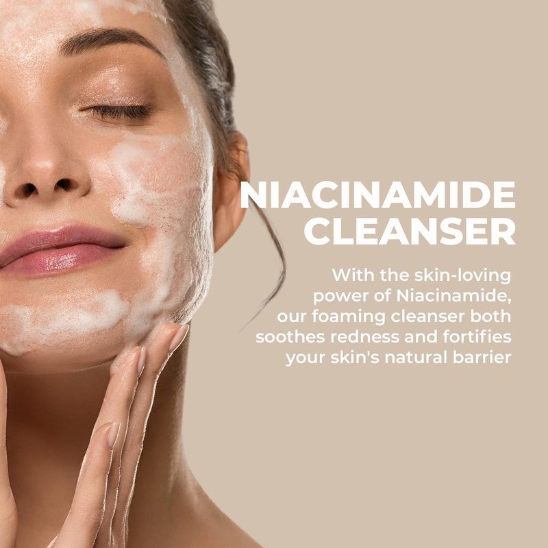 DERMAFIRM Cica AC Cleansing Foam 5.29 oz | Glycolic Acid Face Wash Niacinamide Face Wash Hydrating Facial Cleanser for Oily, Sensitive & Dry Skin | Korean Skincare Water Based Cleanser for Women & Men