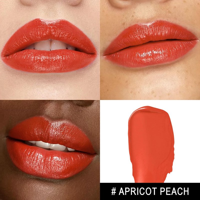 **MAKI YIKA Moisture Red Lipstick - Hydrating Tinted Balm for Dry Lips | Sheer Glossy Finish, MA037 Apricot Peach**