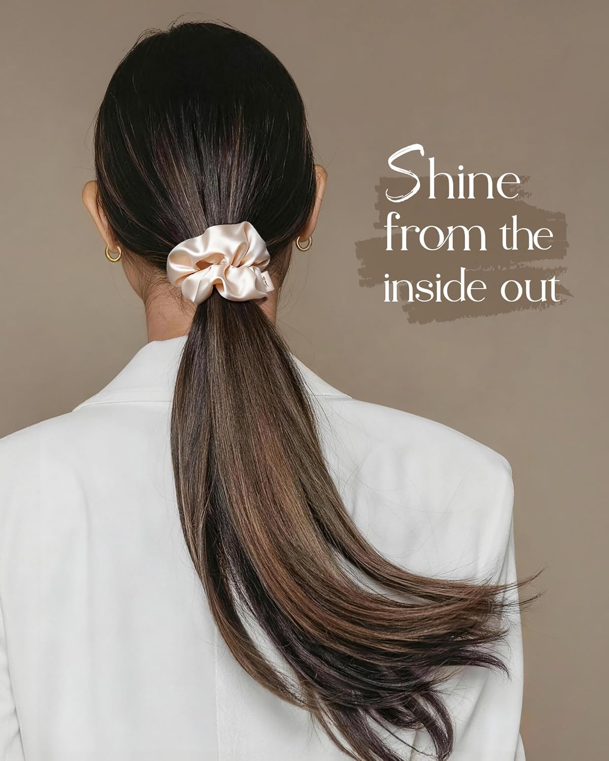 Yanibest Satin Scrunchies - 8 Pcs Soft Silk Hair Ties for No-Damage Ponytails | Women's Hair Accessories