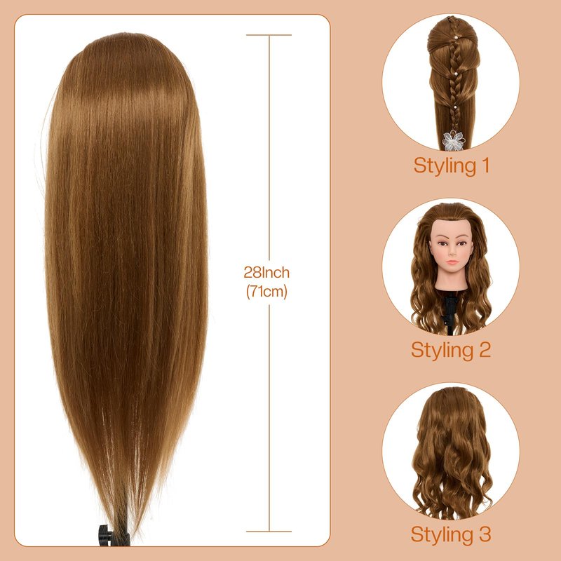 Mannequin Head Human Hair-05