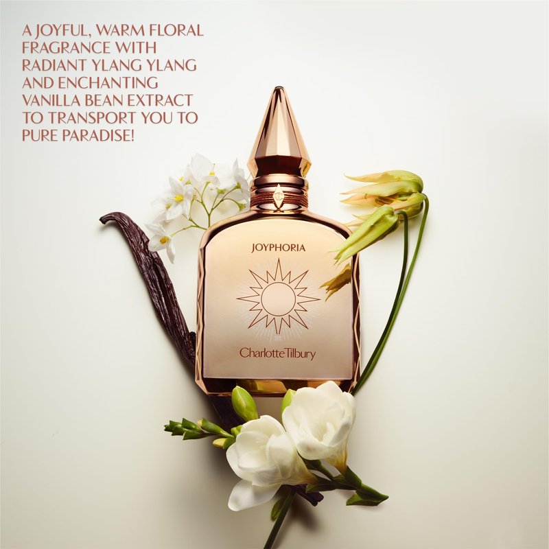 Charlotte Tilbury Joyphoria Eau De Parfum - Pheromone Enhancing Floral Vanilla Perfume Enriched with Naturally-Derived Oils - Long-Lasting Scent with Notes of Ylang Ylang & Neroli Oil (10ml)