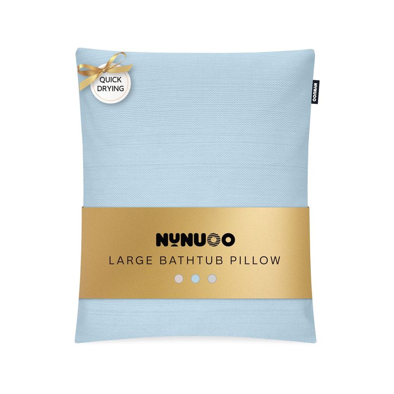 Nunuoo Bath Pillows for Tub Neck and Back Support,Bathtub Cushion backrest headrest Neck Pillow,tub Pillow for Bathtub,3D Mesh Core,Breathable,Quick-Drying,Ergonomic Comfort (Blue)