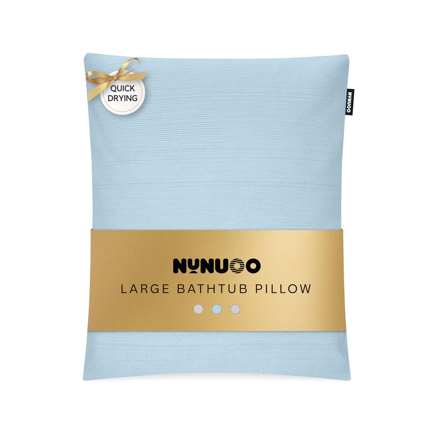 Nunuoo Bath Pillows for Tub Neck and Back Support,Bathtub Cushion backrest headrest Neck Pillow,tub Pillow for Bathtub,3D Mesh Core,Breathable,Quick-Drying,Ergonomic Comfort,Gray