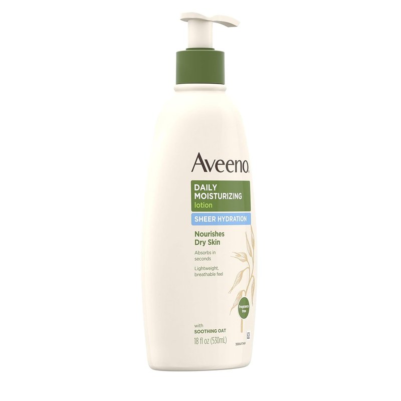 Aveeno Sheer Hydration Daily Moisturizing Lotion - Lightweight, Fast-Absorbing Formula for Dry Skin | 18 fl. oz