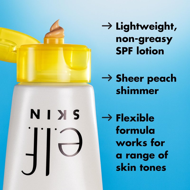 e.l.f. SKIN Suntouchable! Whoa Glow SPF 30, Lightweight Sunscreen & Makeup Primer For A Glowy Finish, Infused w/Hyaluronic Acid, Vegan & Cruelty-Free