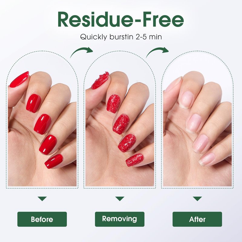 15ML Gel Nail Polish Remover, Gel Polish Remover for Nails, Professional Remove Gel Nail Polish, Quick & Easy Polish Remover In 2-3 Minutes