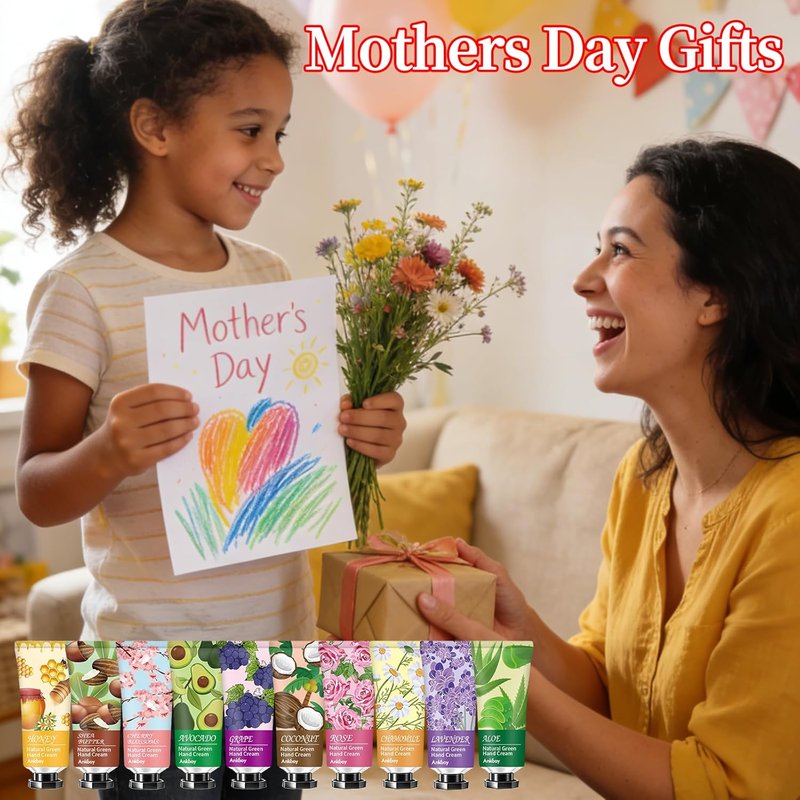 Hand Cream for Dry Cracked Hands - 12 Pack Natural Lotion | Perfect Gift for Nurses & Teachers