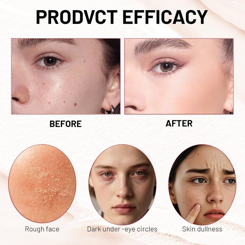 Foundation Stick,2 in 1 Dual-Ended Long-Lasting & Waterproof Concealer Korean Foundation Contour Sticks,Contouring Foundation with Brush,Full Coverage Matte Finish for Face Makeup(04WHEAT)