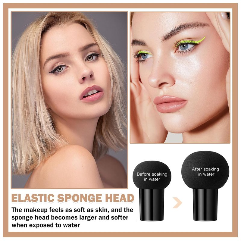Mushroom Head Air Cushion & BB Cream CC Cream Liquid Foundation Concealer - Lasting, Moisturizing Makeup Base for Even Skin Tone - Natural Finish