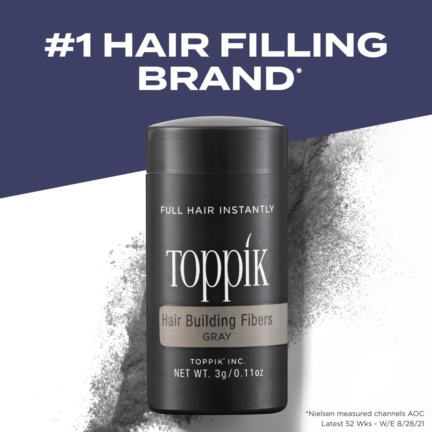 Toppik Hair Building Fibers - Instantly Thicker & Fuller Hair | 9 Shades, 4 Sizes Available