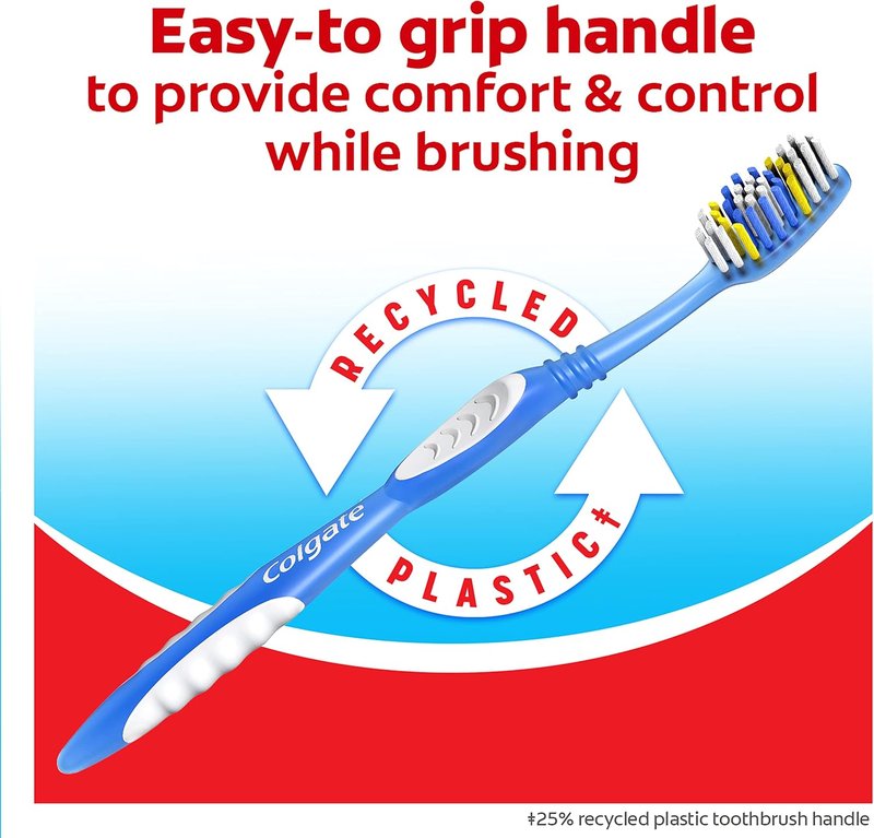 Colgate Extra Clean Toothbrush - Soft Bristles for Gentle Cleaning | Ideal for Adults