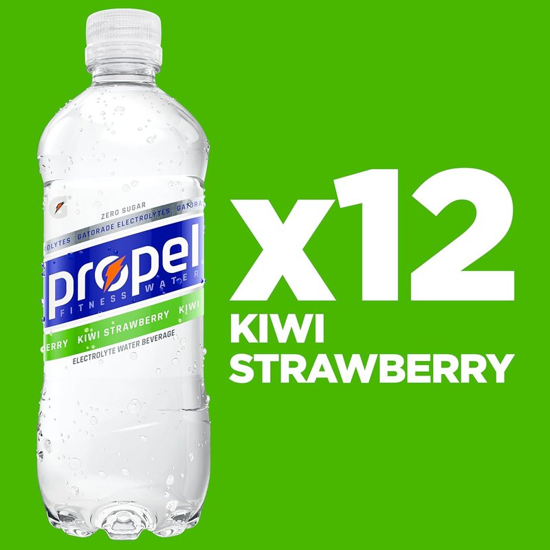 Propel Kiwi Strawberry Electrolyte Water - Zero Calorie Hydration | 16.9 Fl Oz (12 Pack)