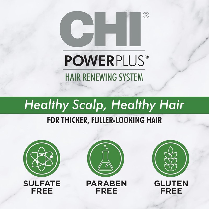 CHI PowerPlus Revitalizing Hair Treatment - Nourishing Botanicals & Vitamins for Scalp Relief | 3 Oz