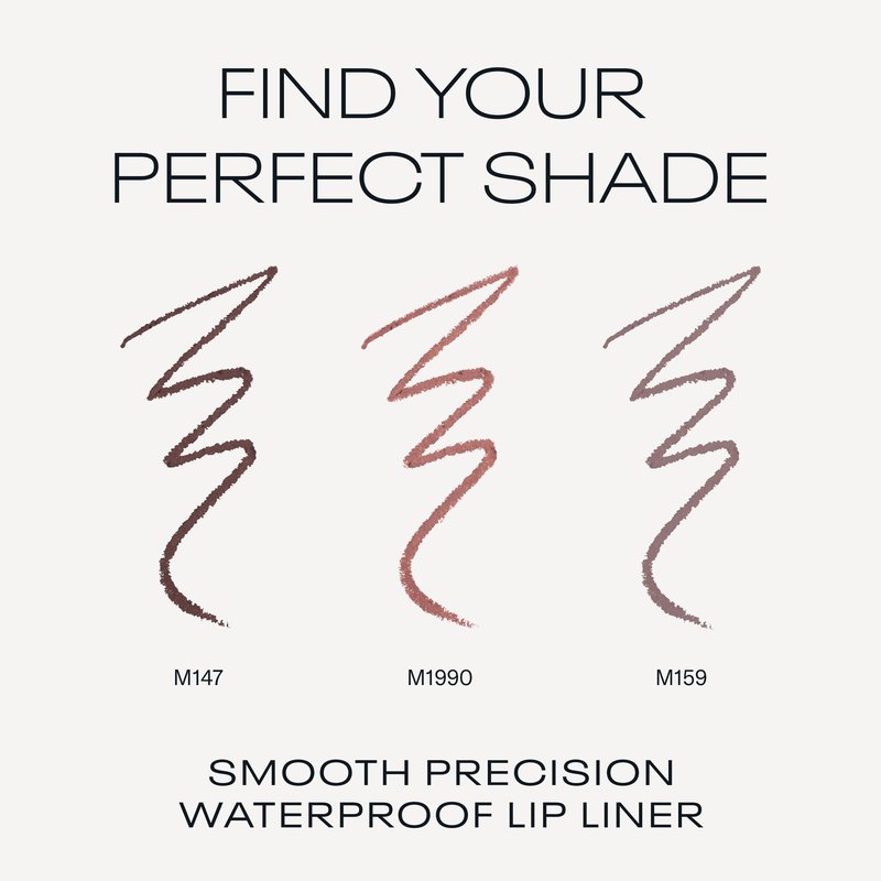 MOB Beauty Smooth Precision Waterproof Lip Liner, M159 Cool-Toned Taupe, 100% Natural Formula Long-Wearing Lip Pencil, Taupe Lip Liner, Plastic-Free, Vegan, Cruelty Free