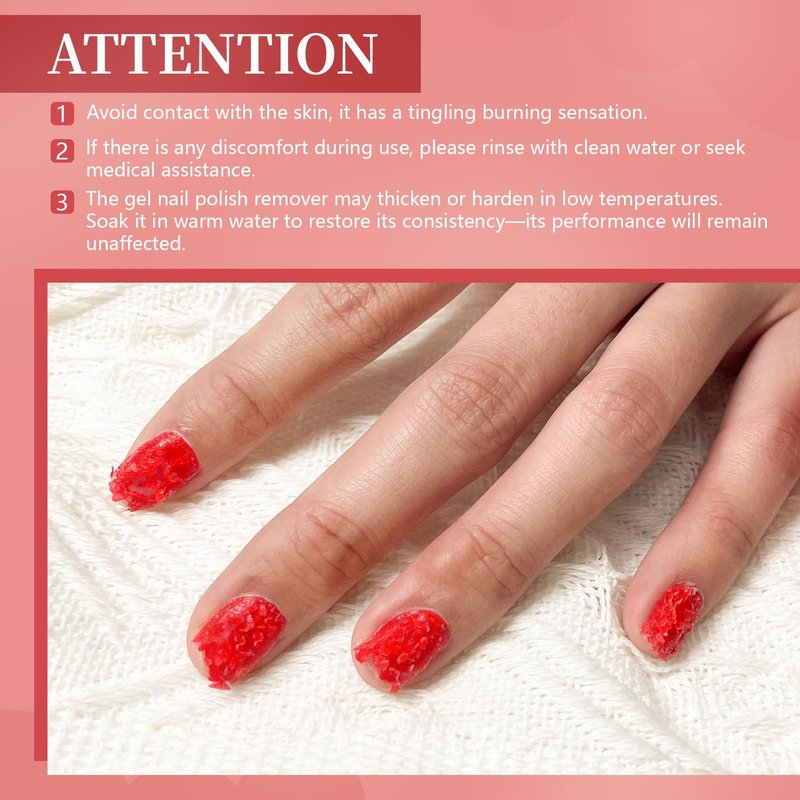 JODSONE Gel Nail Remover No Need Soaking or Wrapping for Quick And Easy Removal At Home with Cuticle Pusher and Nail File