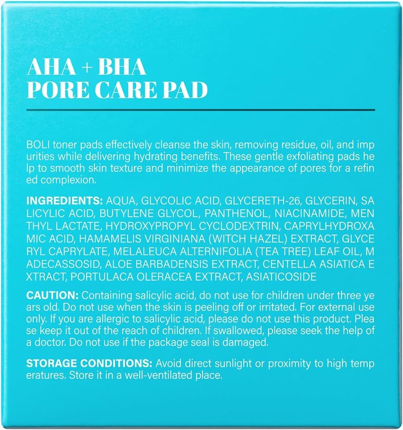 Cleansing Toner Pads - Salicylic Acid Exfoliating Facial Pads with Tea Tree Oil & Niacinamide | 70 Count