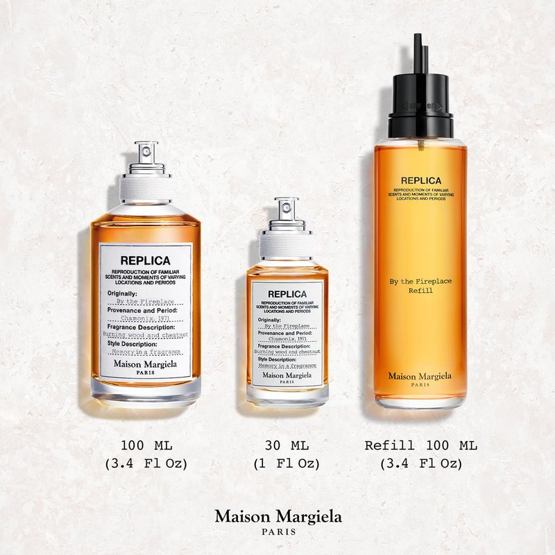 Maison Margiela - Replica By The Fireplace Eau de Toilette - Warm & Spicy Fragrance with Chestnut, Wood & Vanilla