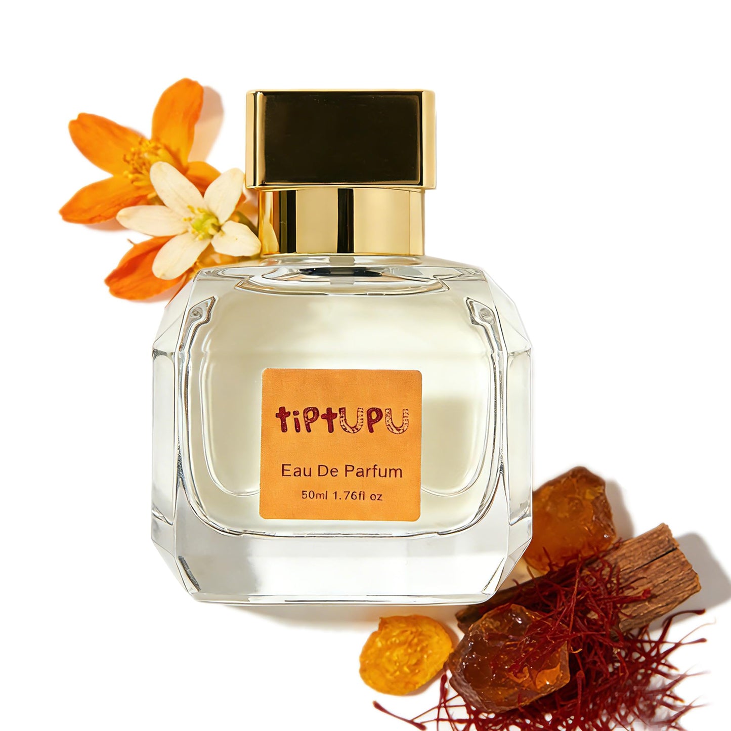 tiptupu - Saffron Amberwood 1.76 Fl Oz (50ml) - Eau de Parfum - Inspired by B.accarat R.ouge 540 - Floral Woody Fragrance - Long Lasting Perfume for Women