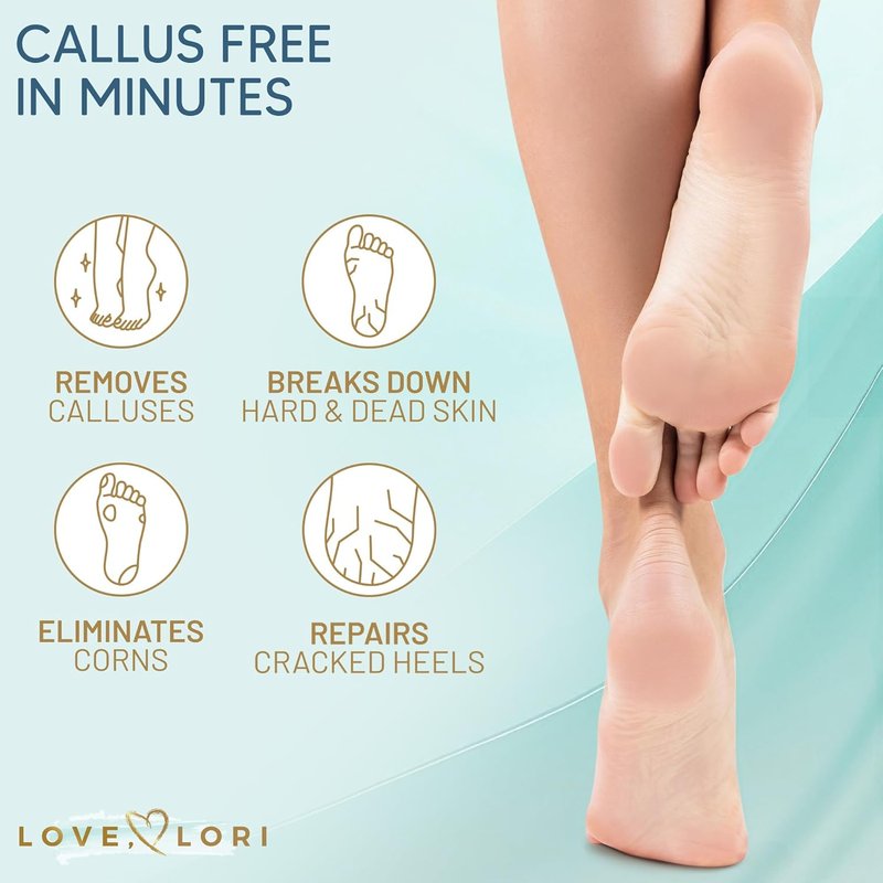 Callus Remover Gel - Extra Strength Foot Care Scrubber for Smooth Feet | 6oz Pedicure Tool