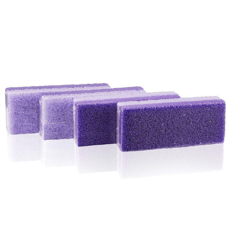 Pumice Stone | Foot Scrubber & Callus Remover - Set of 4 for Smooth, Soft Feet